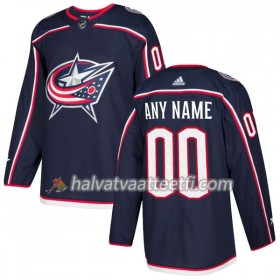 Miesten NHL Columbus Blue Jackets Pelipaita Custom Adidas 2017-2018 Navy Authentic